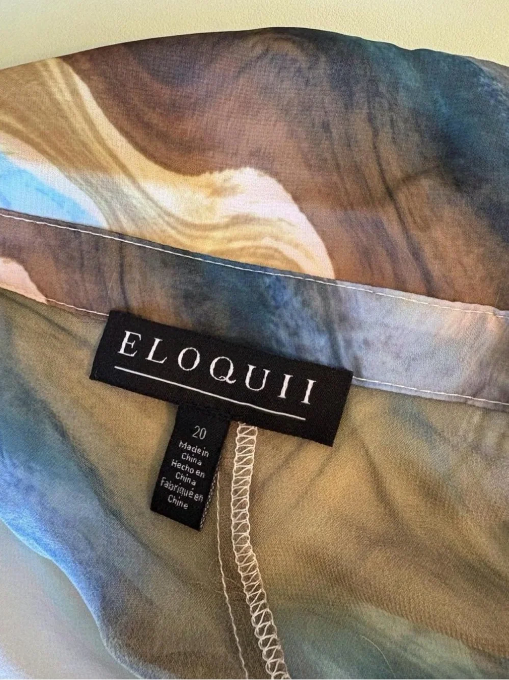 Eloquii Matching Chiffon Women’s Set Resort Wear - Plus Size 20